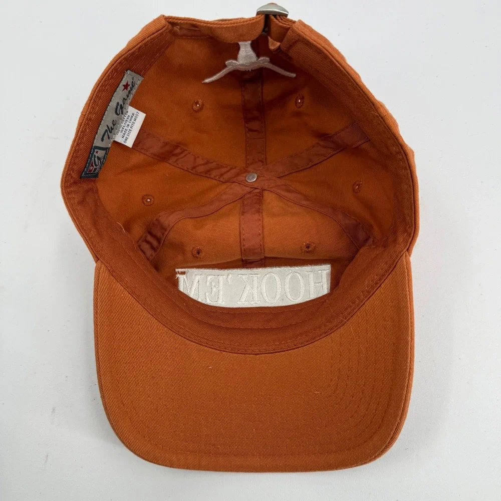The Game University of Texas Hat Mens OSFM Burnt Orange Hook Em Longhorns Cap